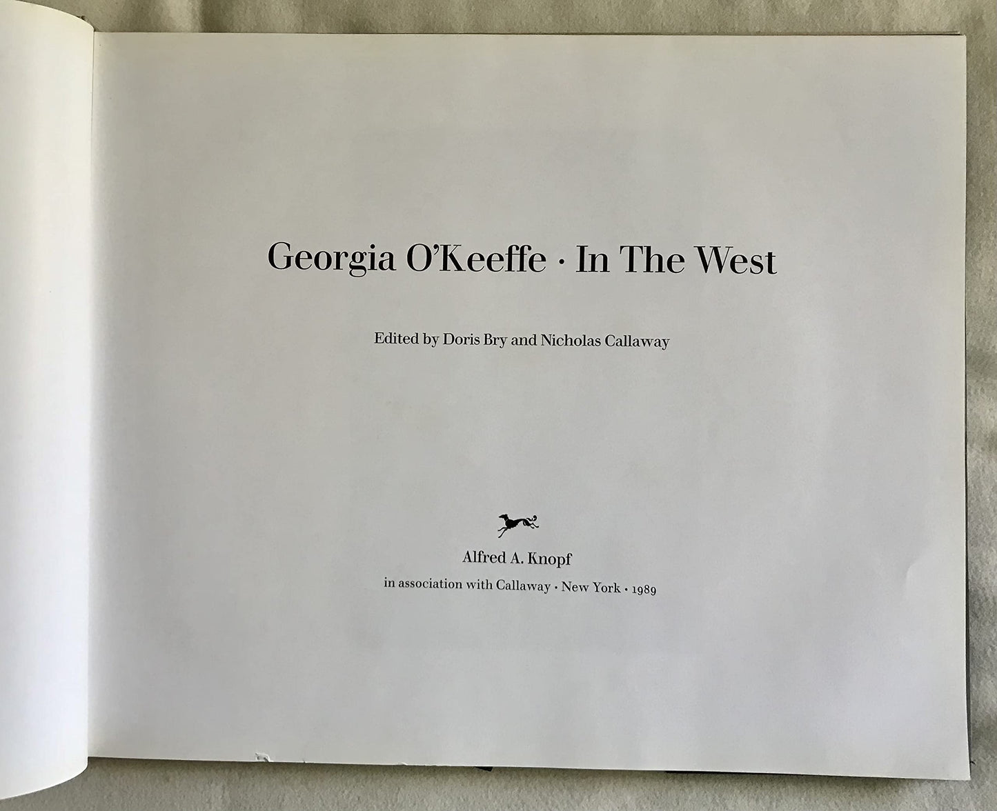 Georgia Okeeffe: In The West by Doris Bry