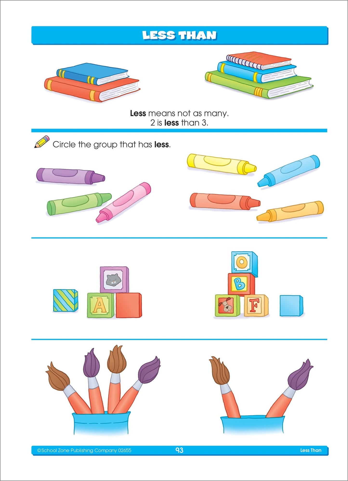 School Zone Preschool Basics Workbook: 96 Pages, Pre-K, Preschool Readiness, Alphabet, Numbers, Counting, Beginning Sounds, Classifying, Ages 3-5