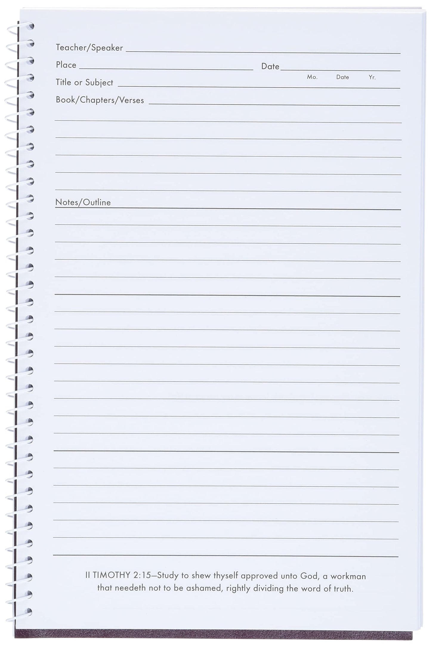 BIBLE STUDY ORGANIZER & NOTEBOOK
