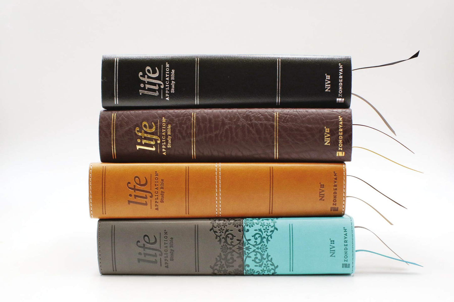 NIV, Life Application Study Bible, Third Edition, Personal Size, Leathersoft, Gray/Teal, Red Letter