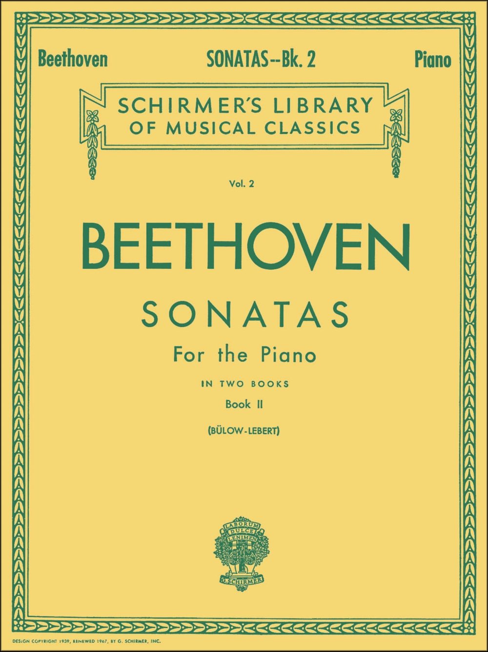 Sonatas - Book 2: Schirmer Library of Classics Volume 2 Piano Solo (Schirmer's Library of Musical Classics)