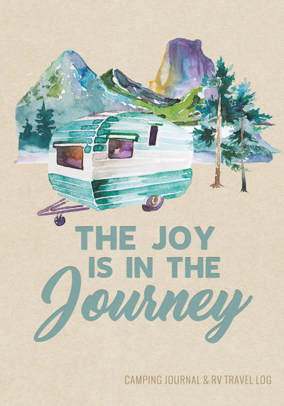 Camping Journal & RV Travel Logbook, Blue Vintage Camper Journey (Caravanning Campsite Log Books)