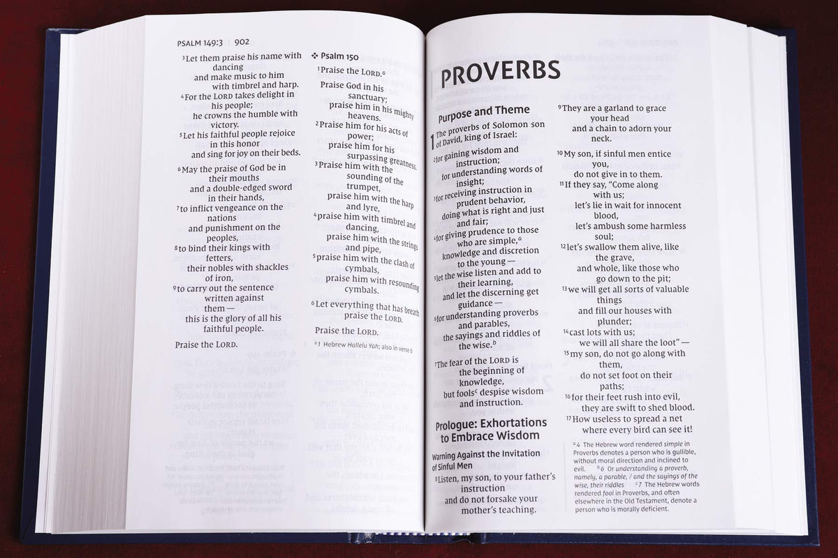 NIV, Church Bible (Pew Bible), Large Print, Hardcover, Blue, Comfort Print