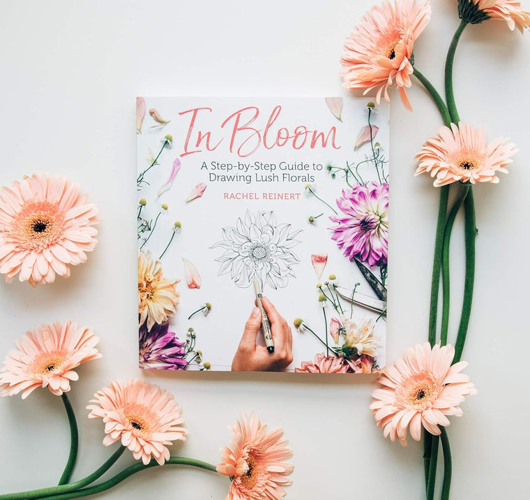 In Bloom: A Step-by-Step Guide to Drawing Lush Florals — back cover