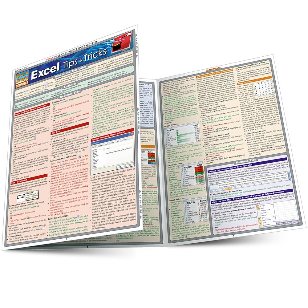 Excel Tips & Tricks: QuickStudy Laminated Reference Guide (QuickStudy Computer)