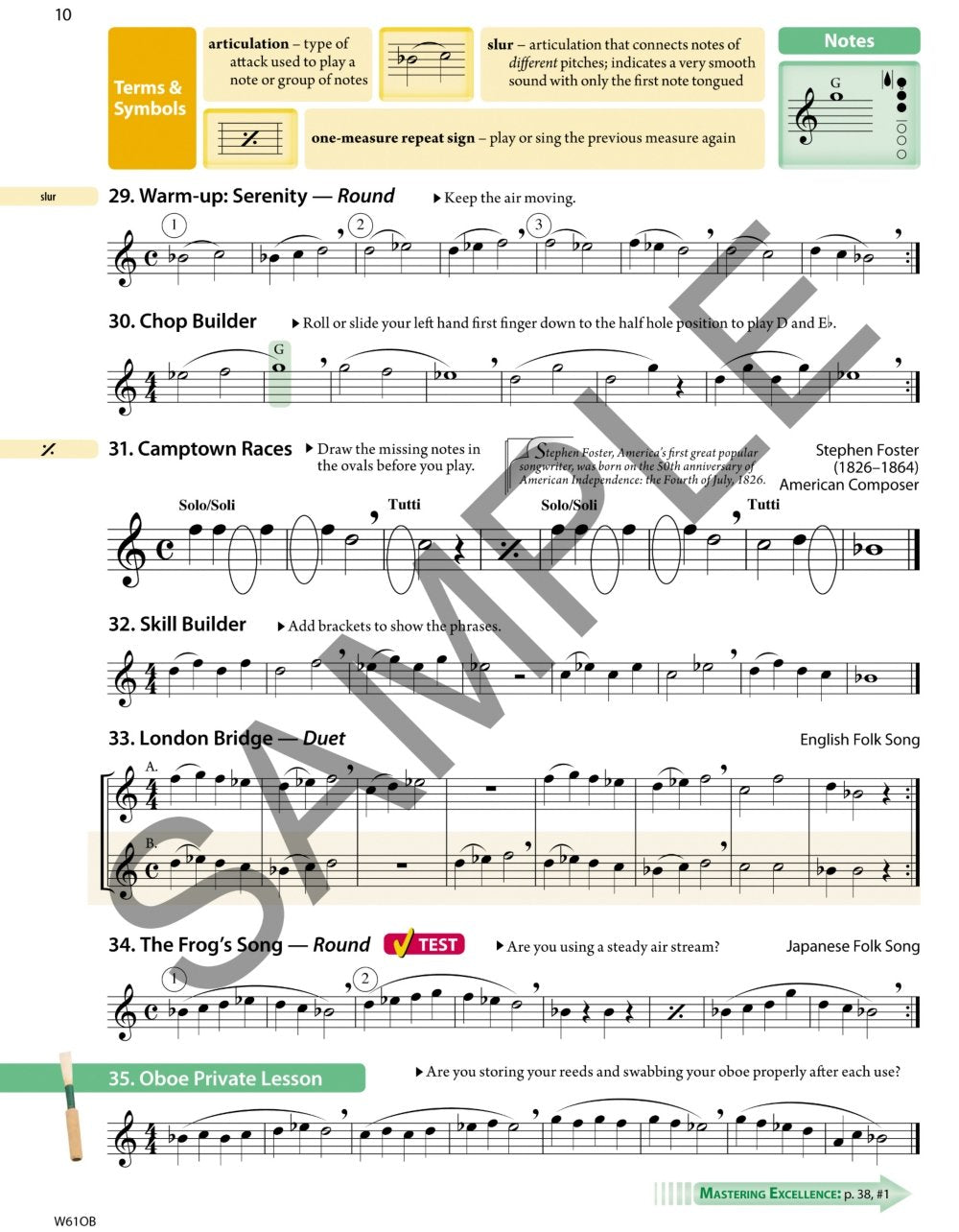 W61OB - Tradition of Excellence Book 1 - Oboe