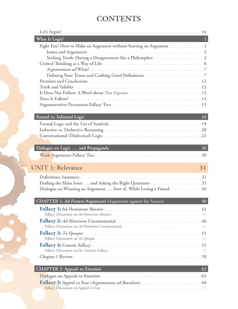 Art of Argument: An Introduction to the Informal Fallacies **Revised Edition** — back cover