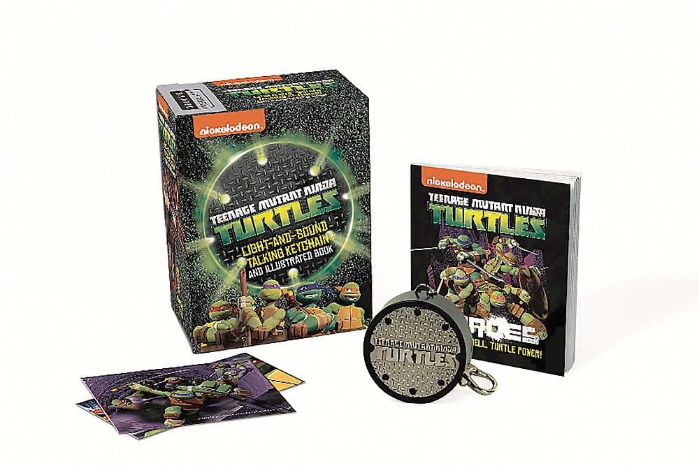 Teenage Mutant Ninja Turtles: Light-and-Sound Talking Keychain and Illustrated Book (RP Minis)