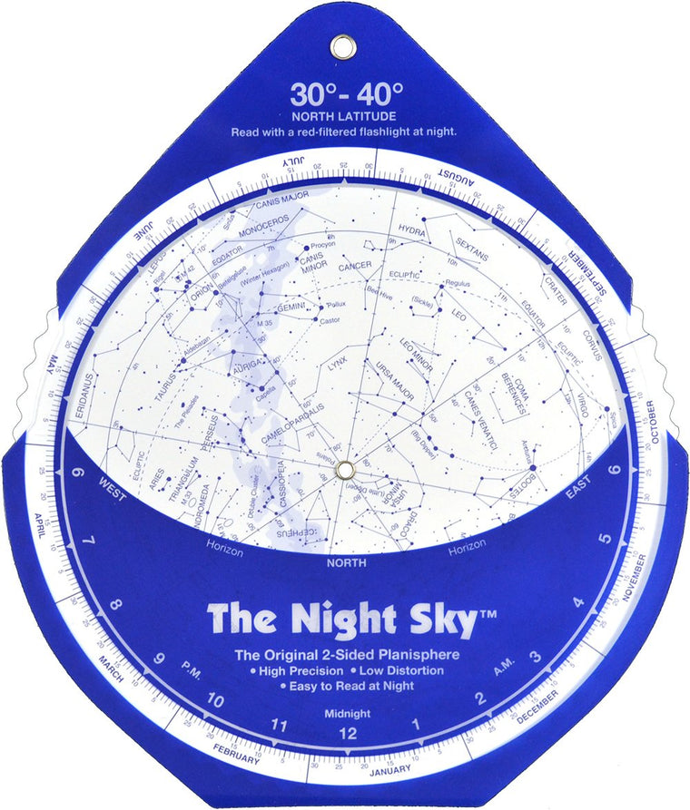The Night Sky 30-40 (Large; North Latitude) — back cover
