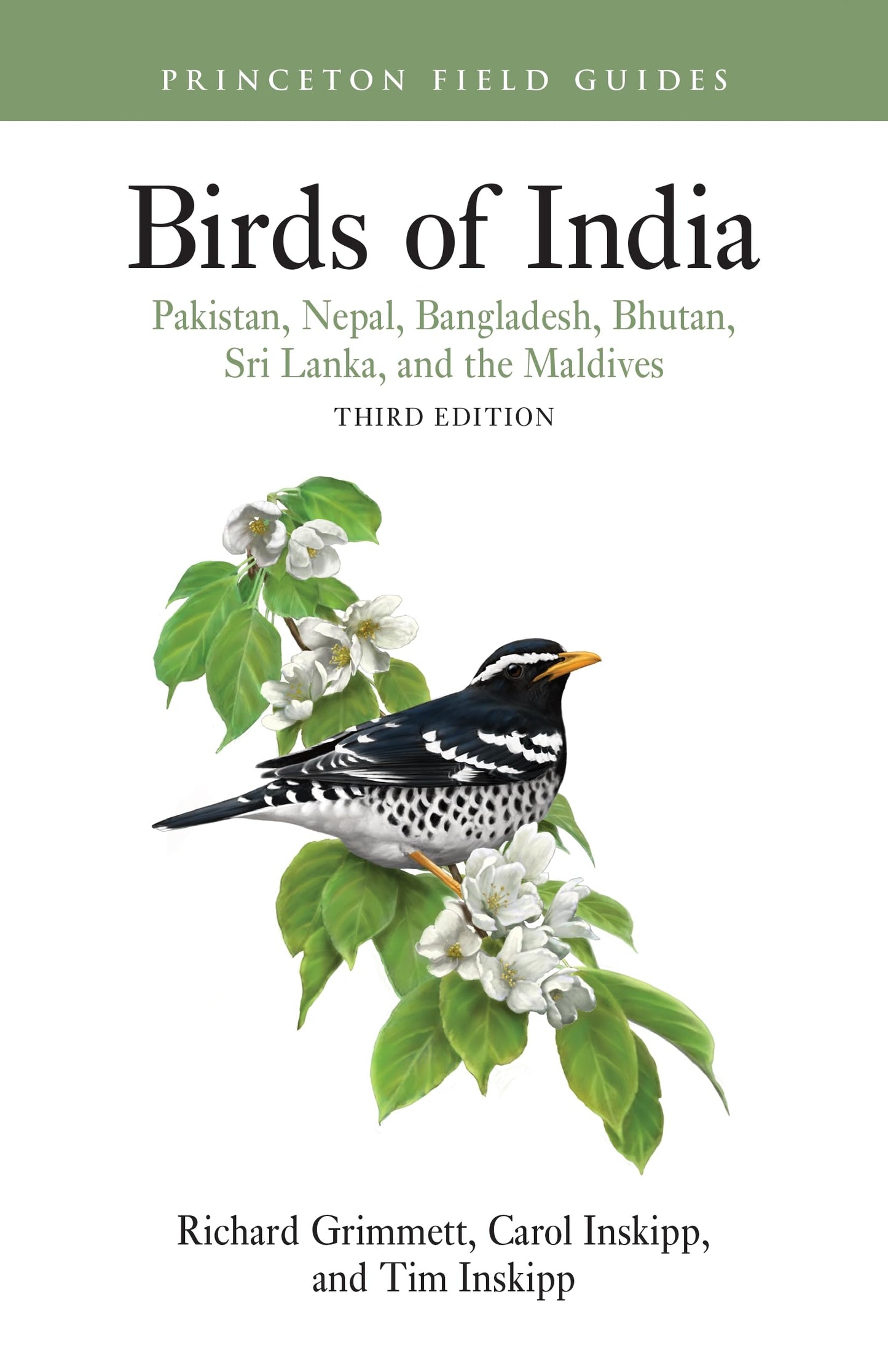 Birds of India: Pakistan, Nepal, Bangladesh, Bhutan, Sri Lanka, and the Maldives - Third Edition (Princeton Field Guides)