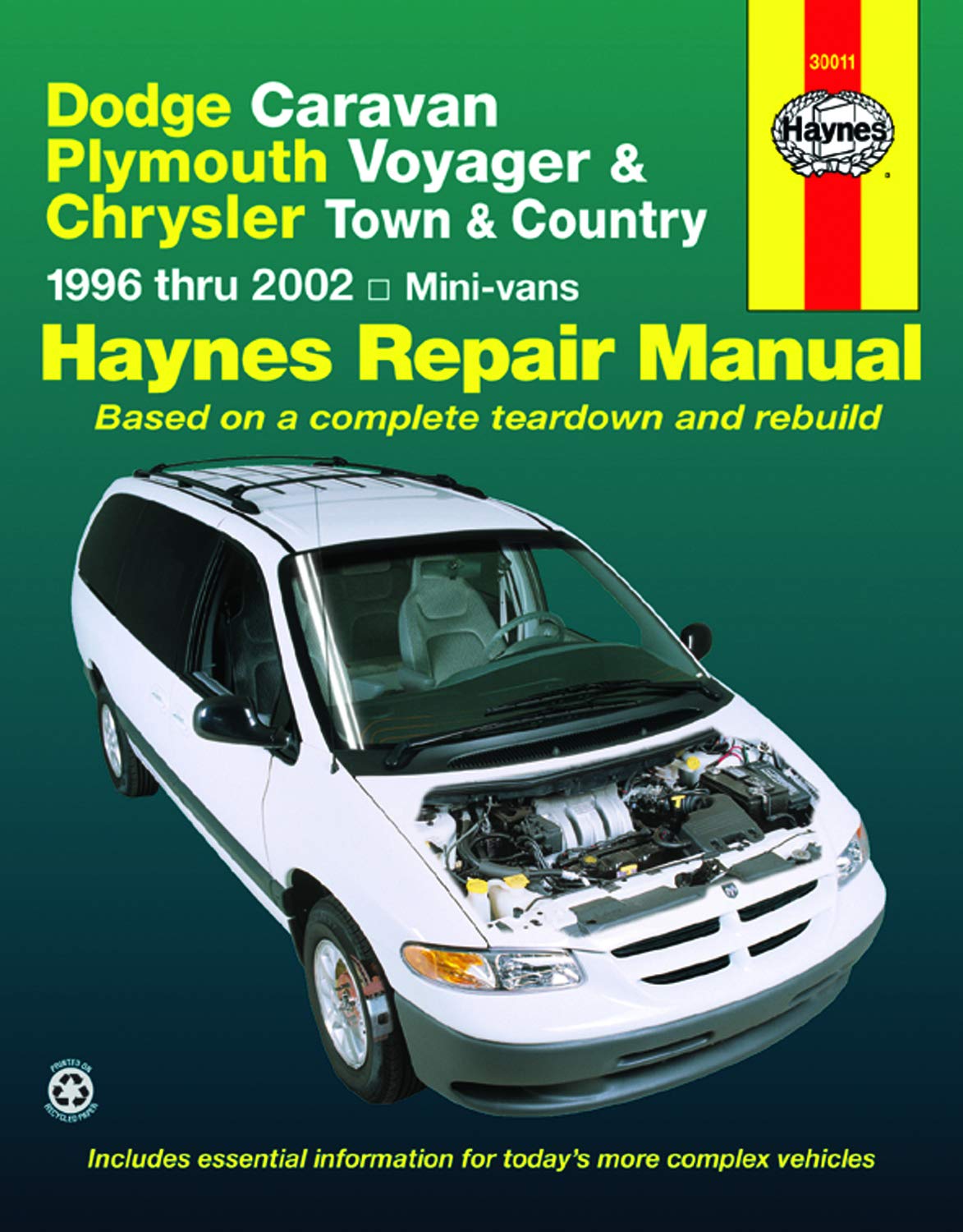 Dodge Caravan, Plymouth Voyager & Chrysler Town & Country including Grand Caravan (96-02) Haynes Repair Manual (Does not include all-wheel drive or alternative fuel models.) (Haynes Repair Manuals)