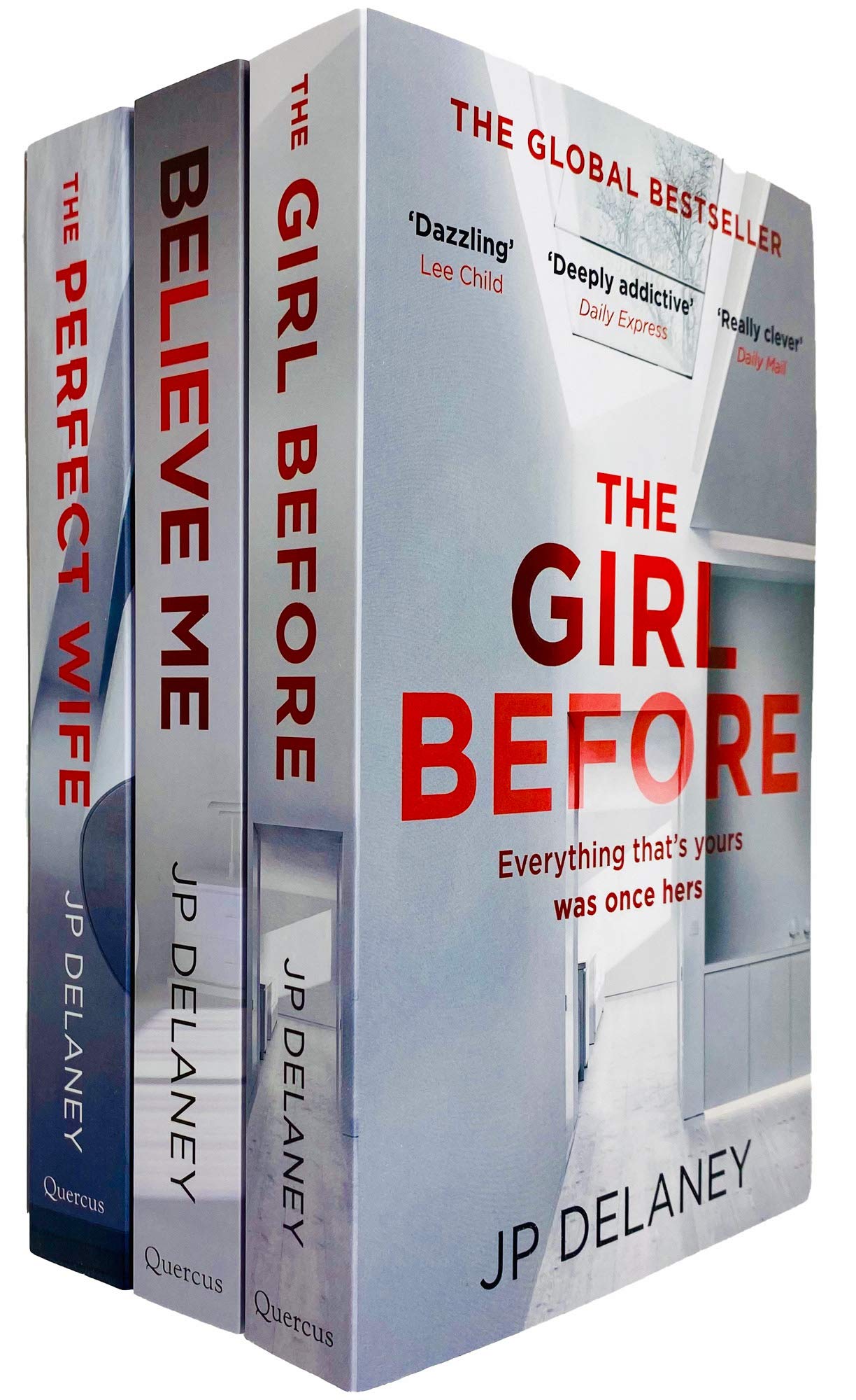 JP Delaney 3 Books Collection Set (The Girl Before, Believe Me & The Perfect Wife)