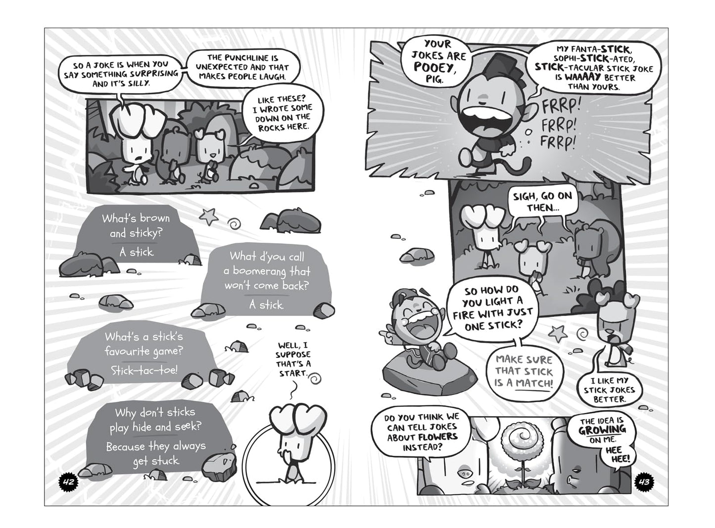 David Fickling Books Bunny vs Monkey The Gigantic Joke Fight.