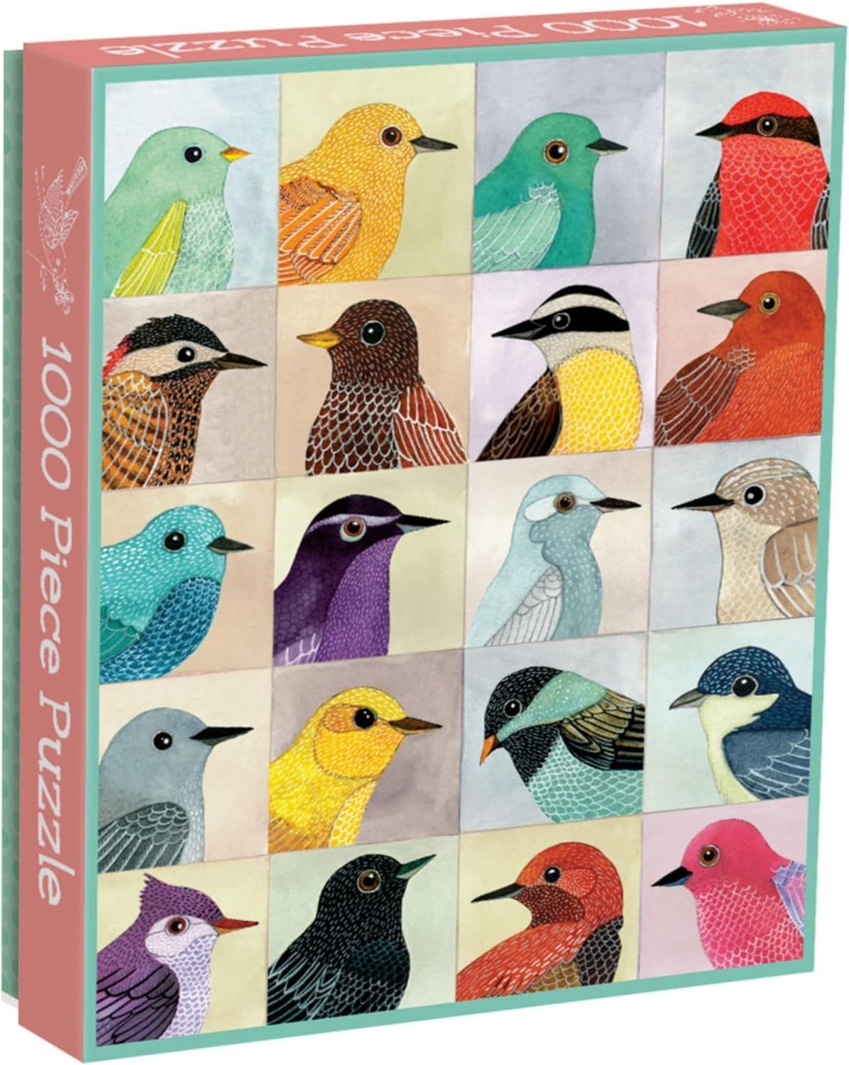 Galison Avian Friends 1000 Piece Jigsaw Puzzle, Multicolor, 1 EA