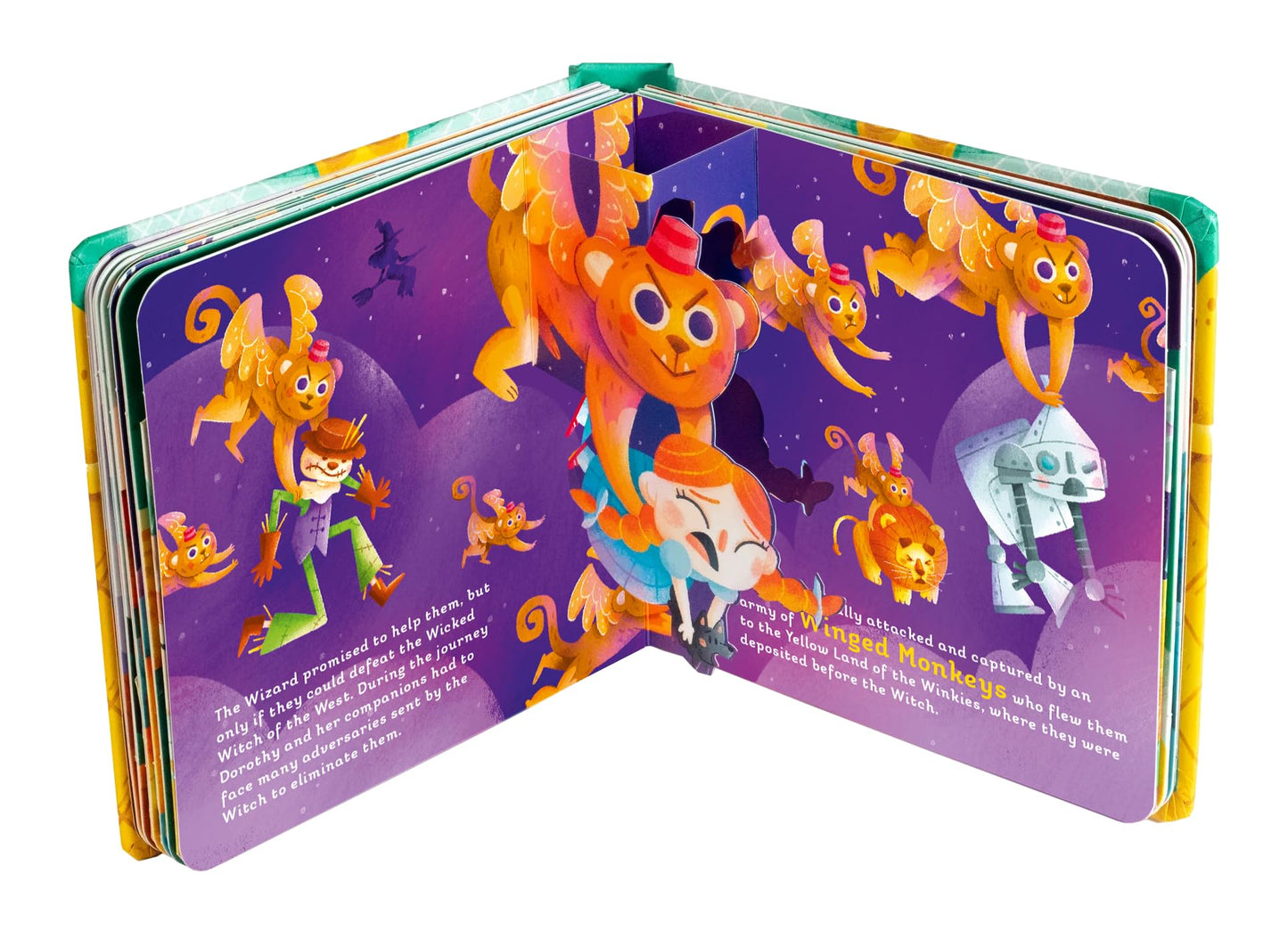The Wizard of Oz: 8 Magical Pop-Ups (Happy Fox Books) Pop-Up Book for Kids Ages 3 and Up - Dorothy, Toto, Scarecrow, Tin Man, Cowardly Lion, Wicked Witch of the West, and More