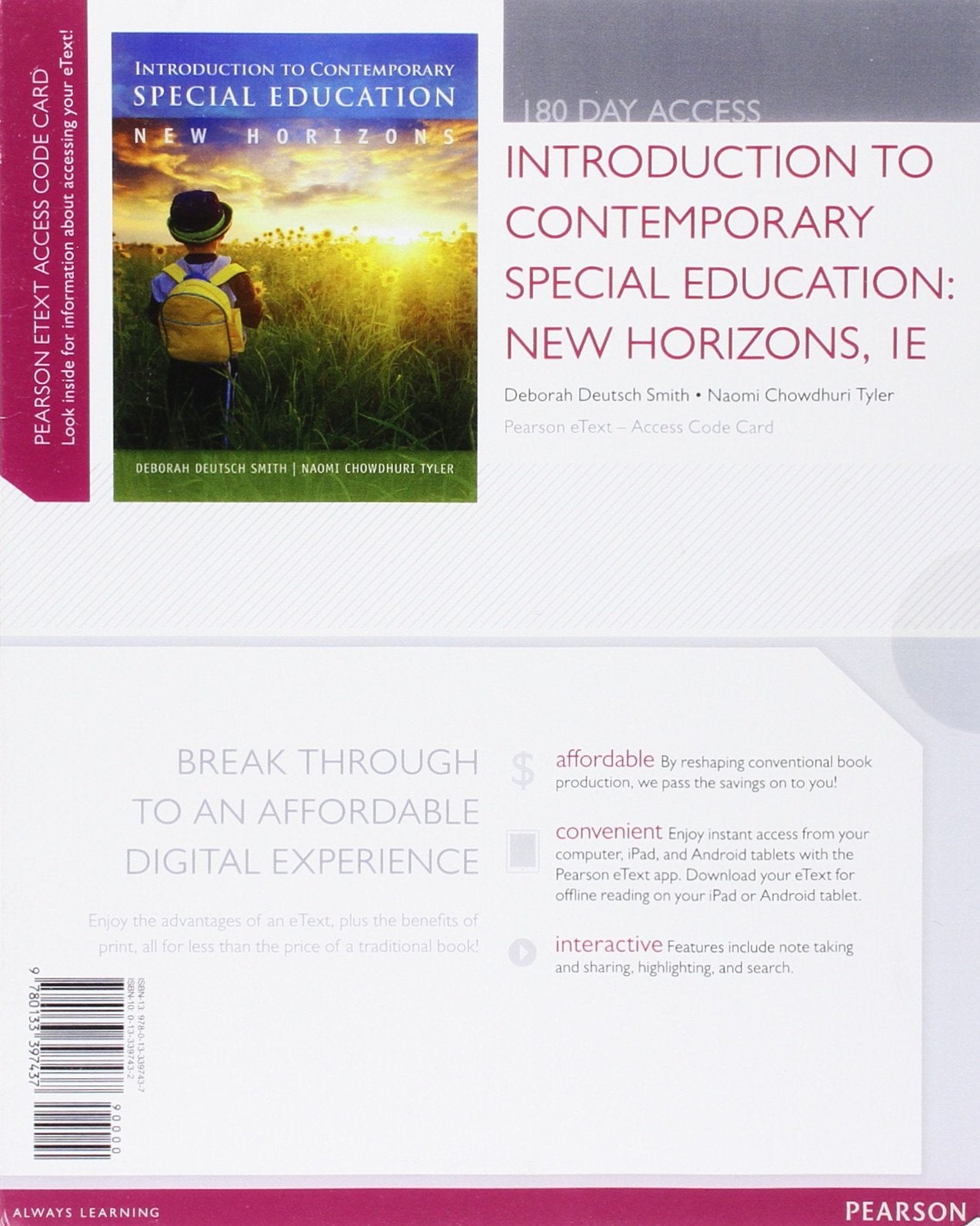 Introduction to Contemporary Special Education: New Horizons, Video-Enhanced Pearson eText -- Access Card