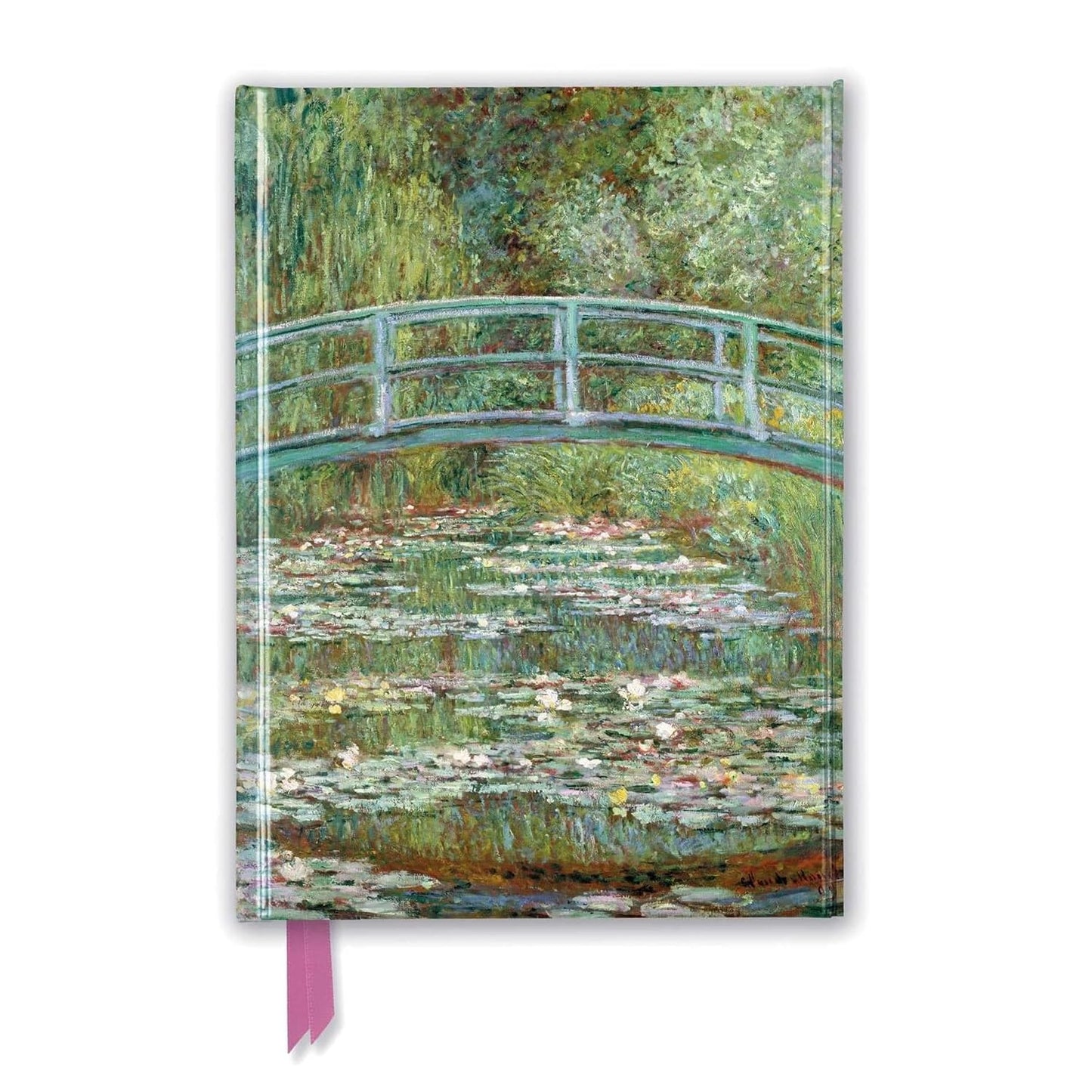 Claude Monet: Bridge over a Pond of Water Lilies (Foiled Journal) (Flame Tree Notebooks)