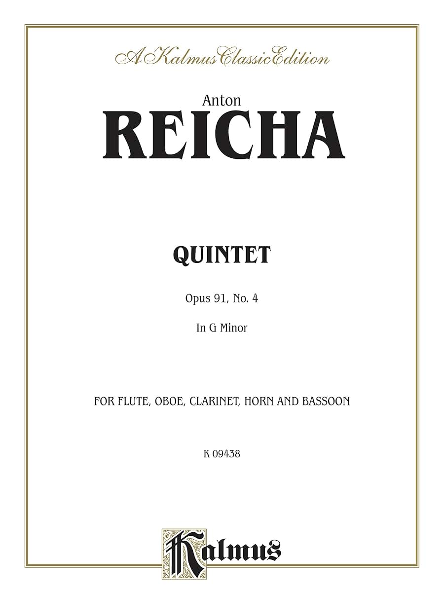 Quintet in G Minor, Op. 91, No. 4 (Kalmus Edition)