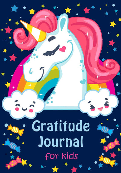 Gratitude Journal for Kids: Girl Unicorn 90 Days Daily Writing Today I am grateful for... Children Happiness Notebook