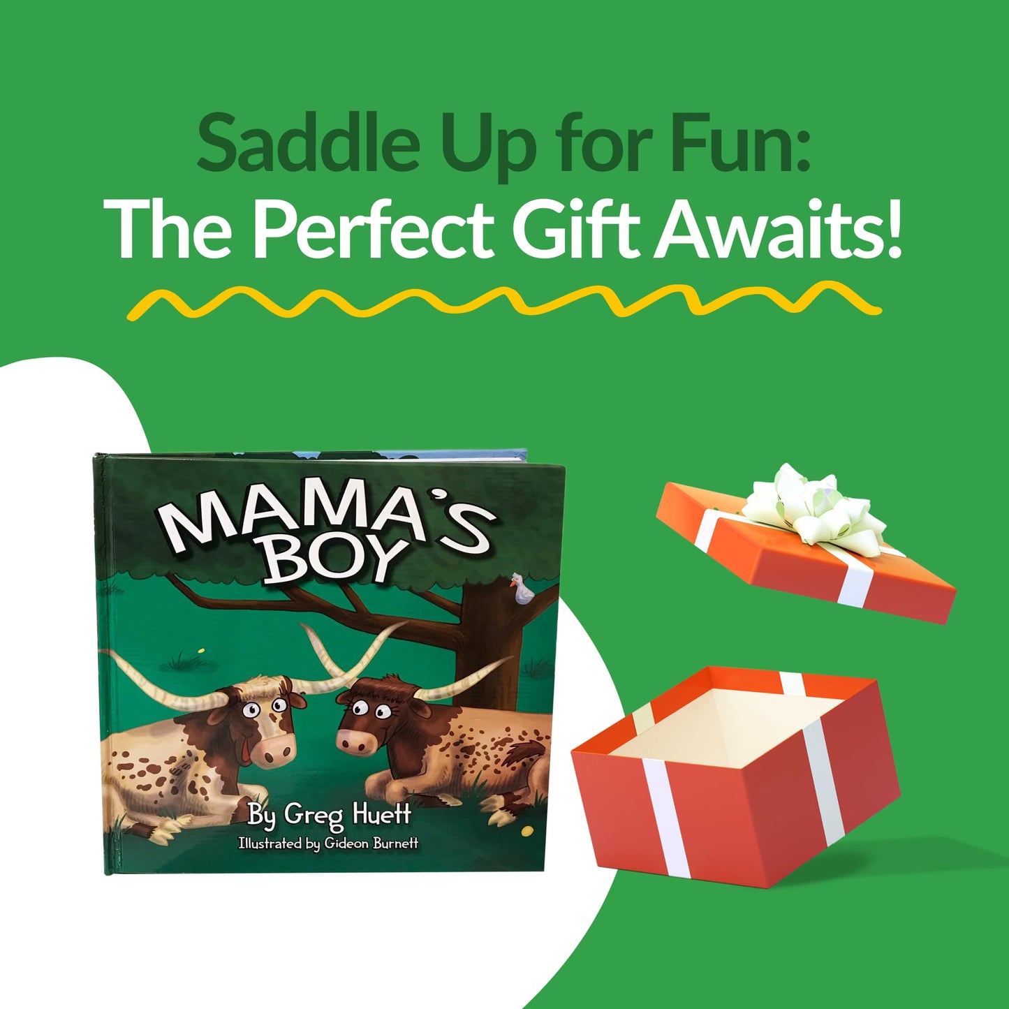 Big Country Toys "Mama's Boy" by Greg Huett - Illustrated by Gideon Burnett - Children's Farm Animal Book - Wholesome Biblical Based Life Lessons & Principles