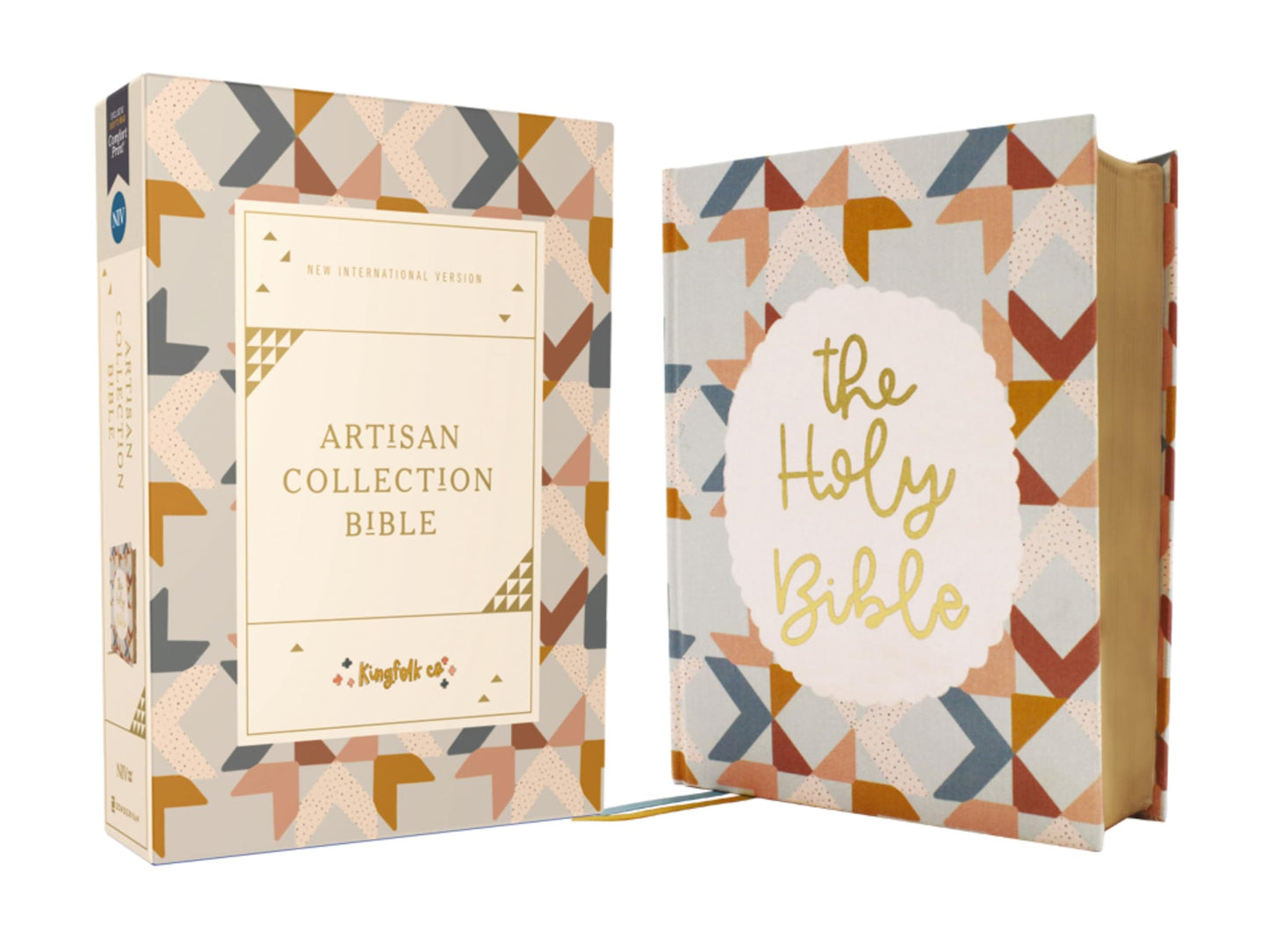 NIV, Artisan Collection Bible, Cloth over Board, Multi-Color/Quilted, Red Letter, Comfort Print