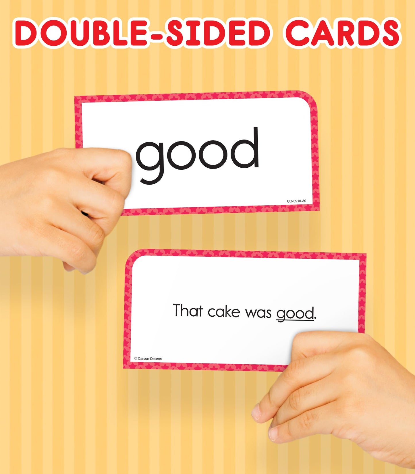 Carson Dellosa 102 Basic Sight Words Flash Cards Kindergarten, Flashcards for Kids Ages 6 and Up, Kindergarten Phonics and Vocabulary Learning Resources