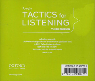 Basic Tactics for Listening, 3rd Edition