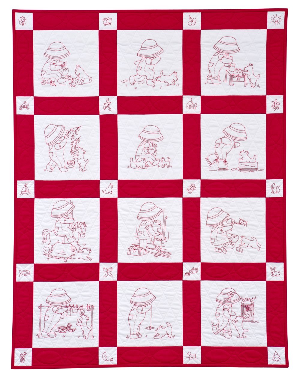 Sunbonnet Sue and Scottie at Play: Designs in Redwork and Applique