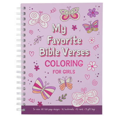 My Favorite Bible Verses Coloring for Girls, Ages 8-12