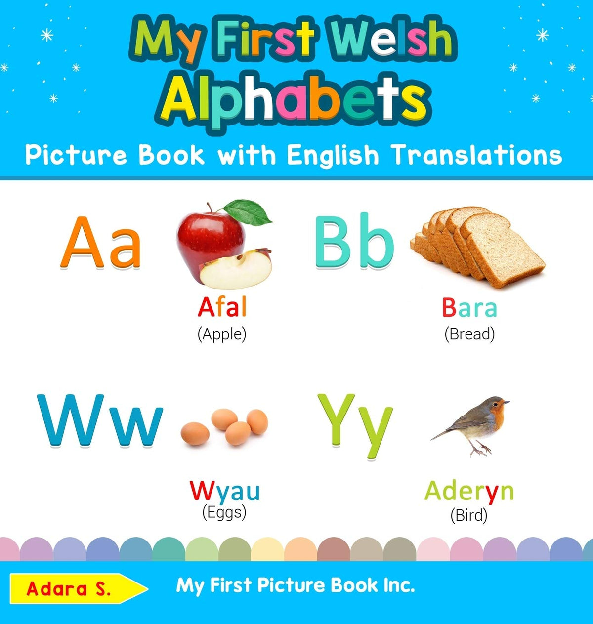 My First Welsh Alphabets Picture Book with English Translations: Bilingual Early Learning & Easy Teaching Welsh Books for Kids (Teach & Learn Basic Welsh Words for Children)