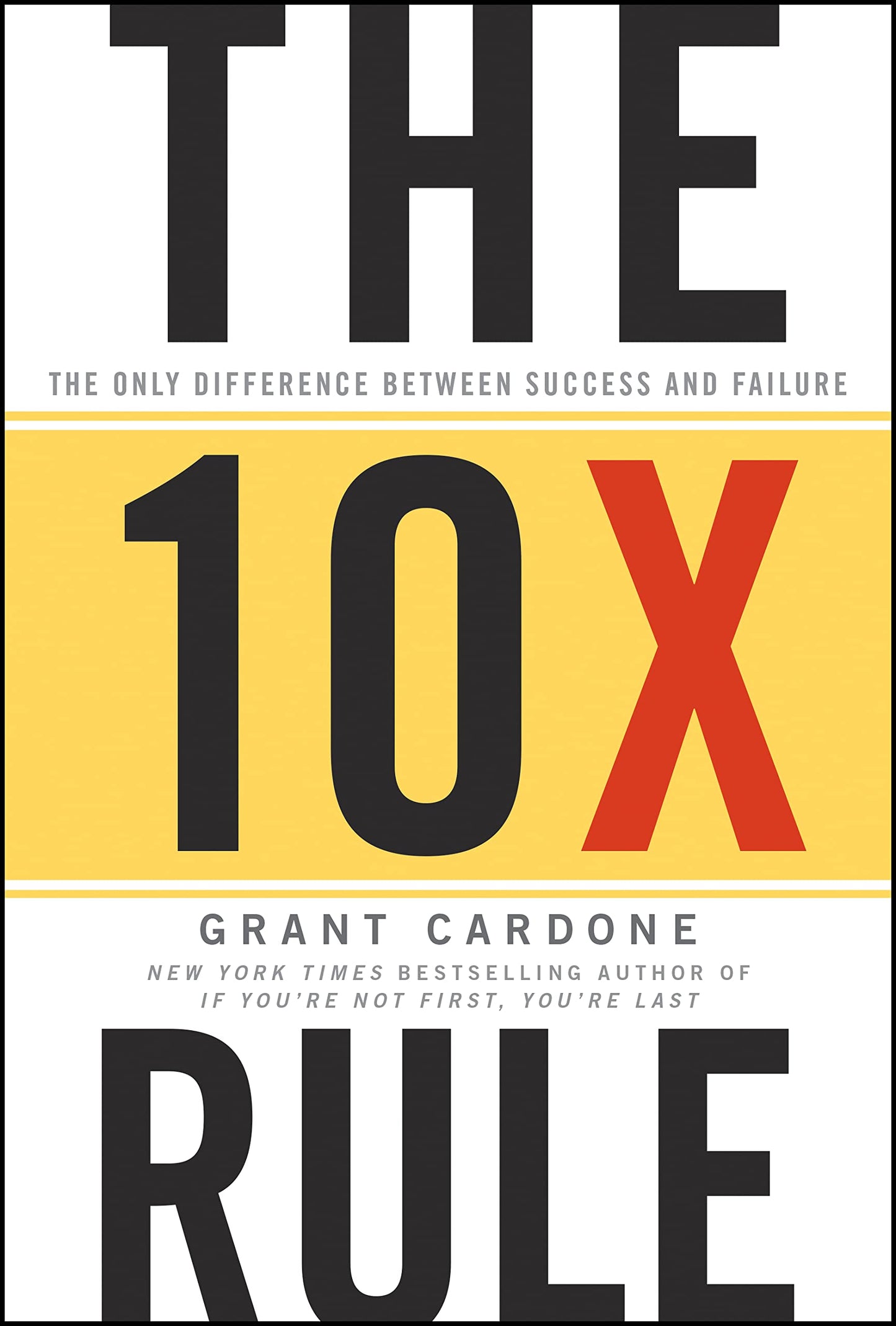 The 10X Rule: The Only Difference Between Success and Failur