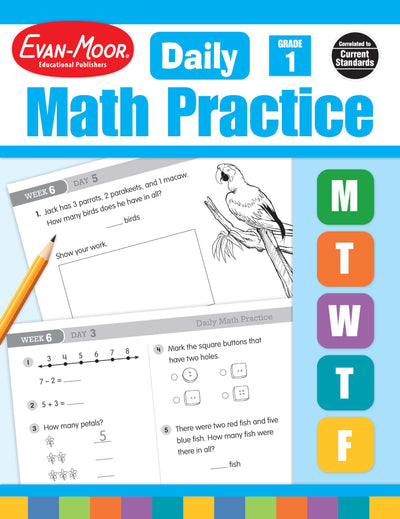 Evan-Moor Daily Math Practice, Grade 1