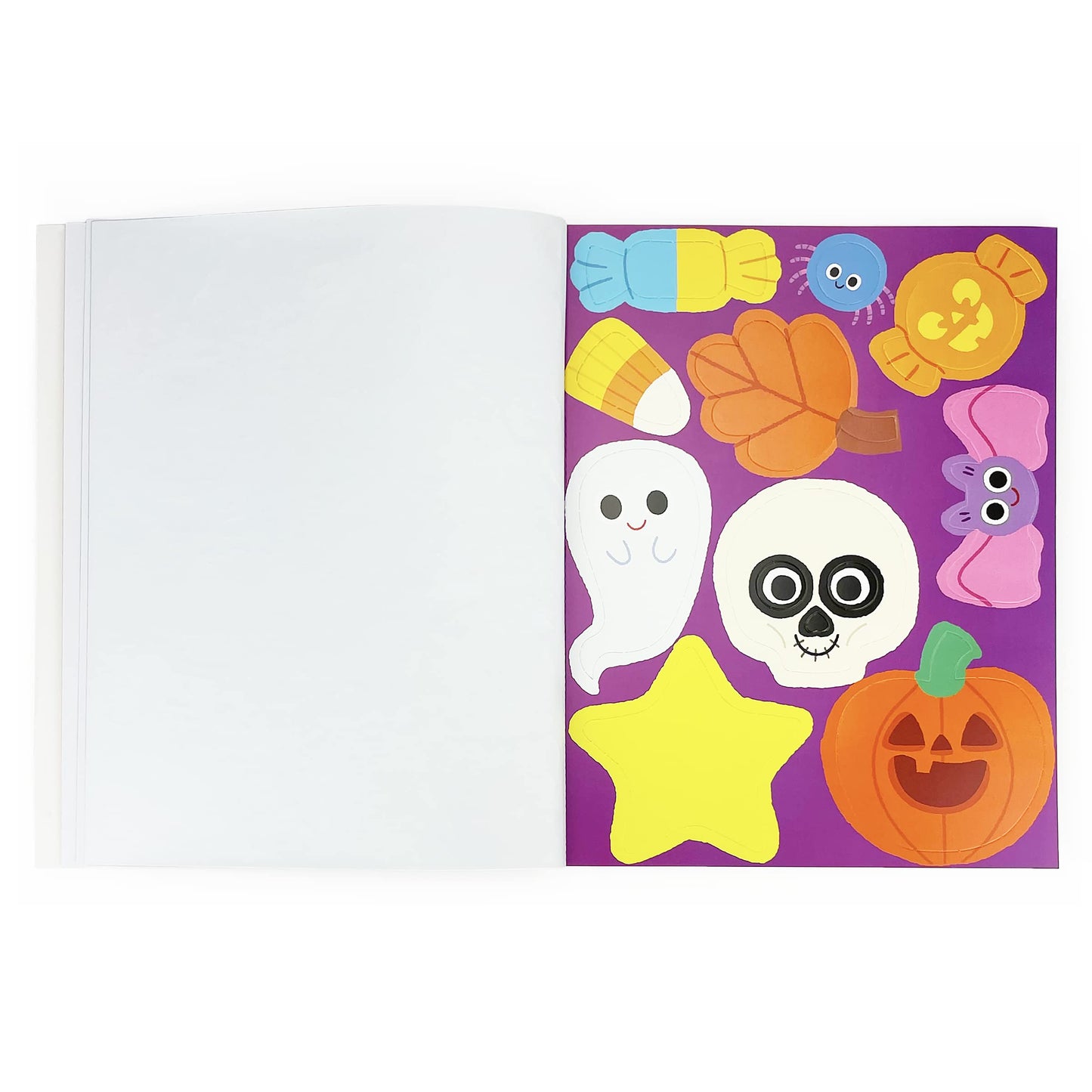 Halloween Scissor & Paste Skills for Kids Ages 3-8, Includes Stickers & Stencils!