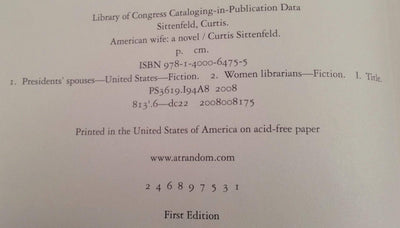 American Wife: A Novel by Sittenfeld, Curtis