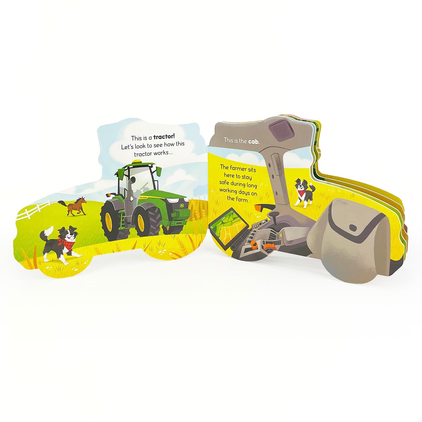 John Deere How Tractors Work - Children's Shaped Board Book for Little Farmers and Tractor Lovers (John Deere Kids)