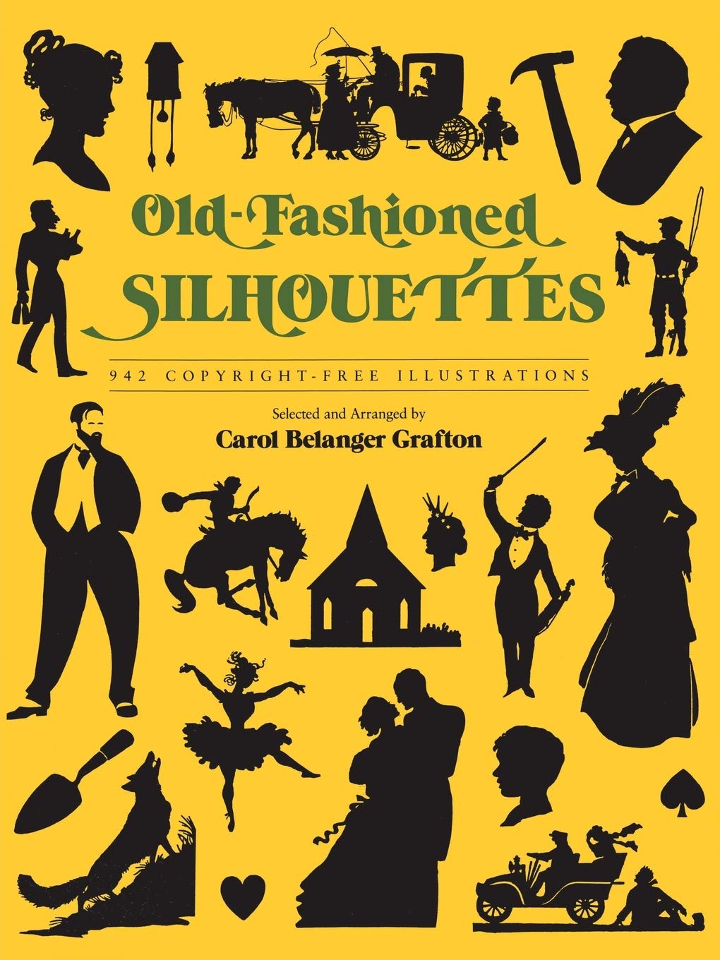 Old-Fashioned Silhouettes: 942 Copyright-Free Illustrations (Dover Pictorial Archive)