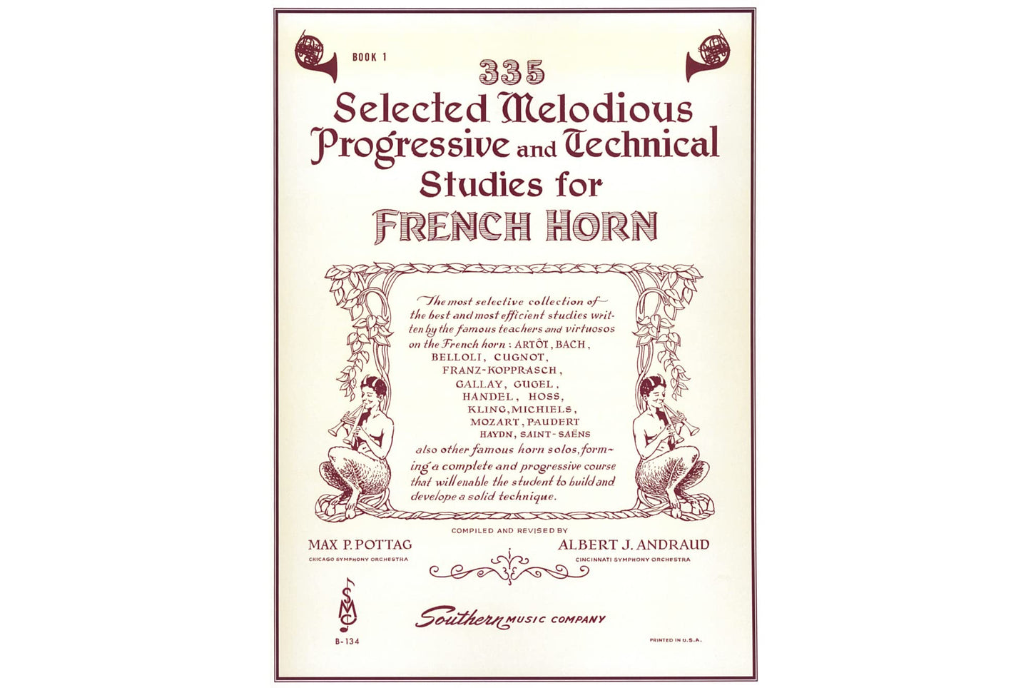335 Selected Melodious Progressive Technical Studies for French Horn, Book 1