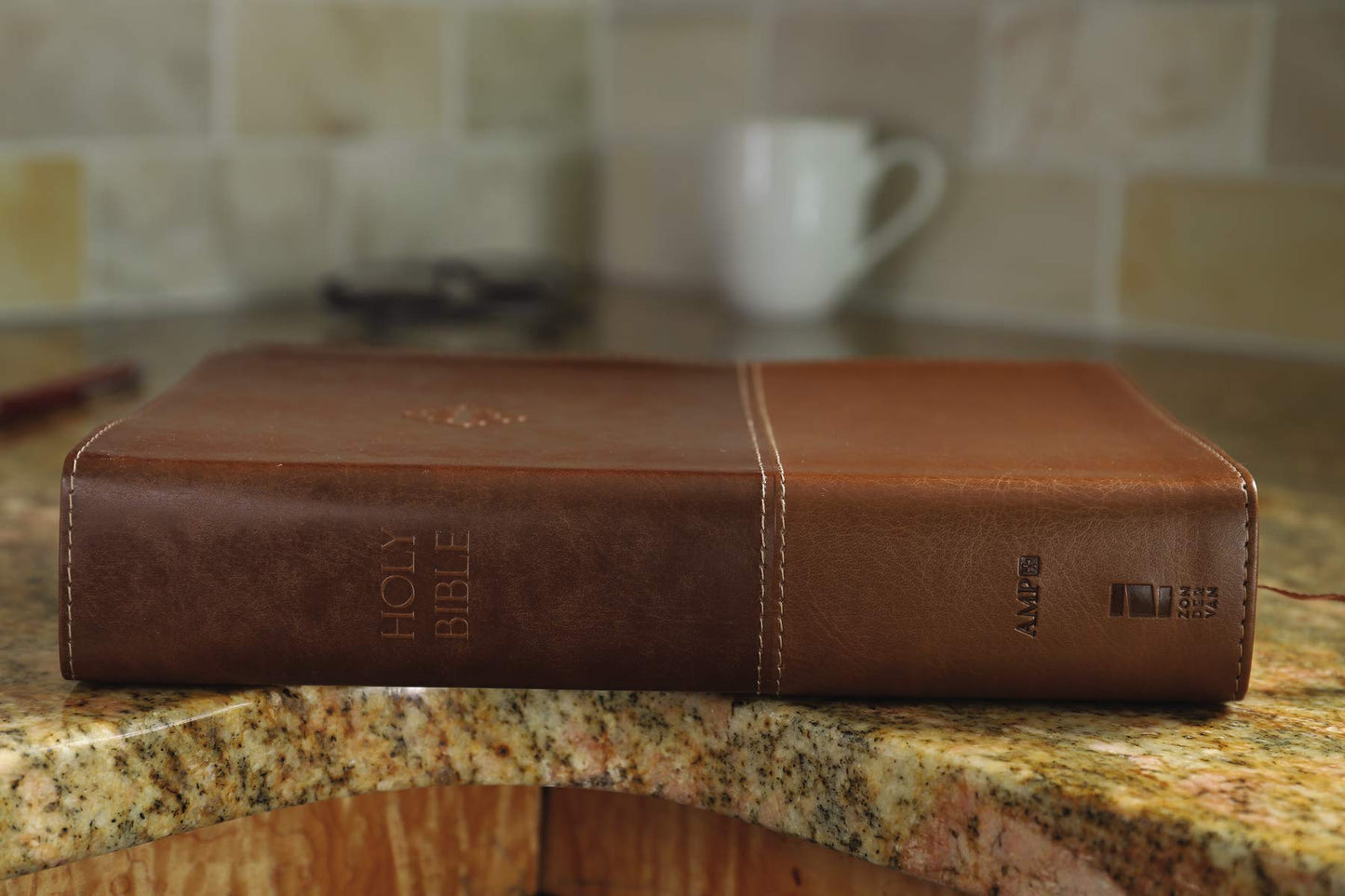 The Amplified Study Bible, Leathersoft, Brown, Thumb Indexed