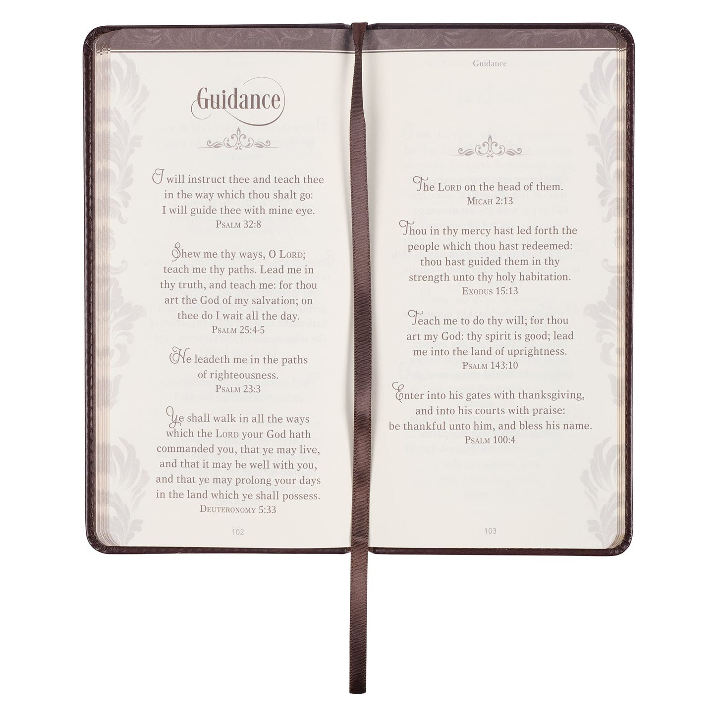 Promises to Strengthen Your Faith King James Version - Brown Faux Leather Gift Book