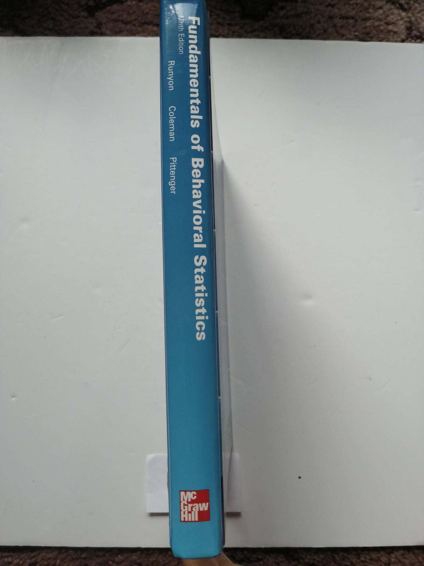 Fundamentals of Behavioral Statistics by Runyon,Richard