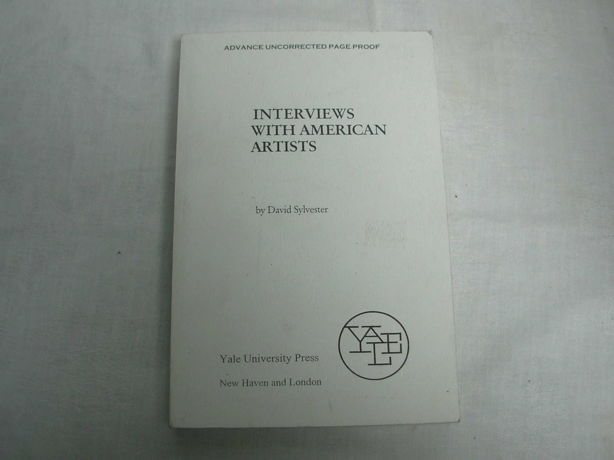 Interviews with American Artists