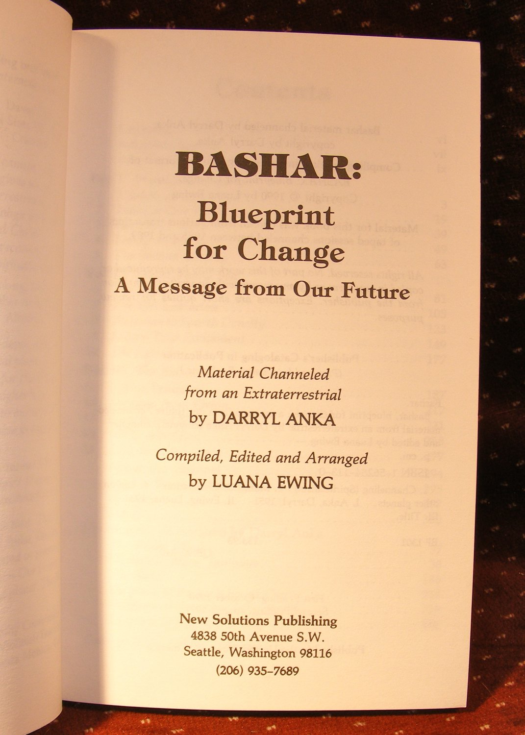 Bashar: Blueprint for Change : A Message from Our Future