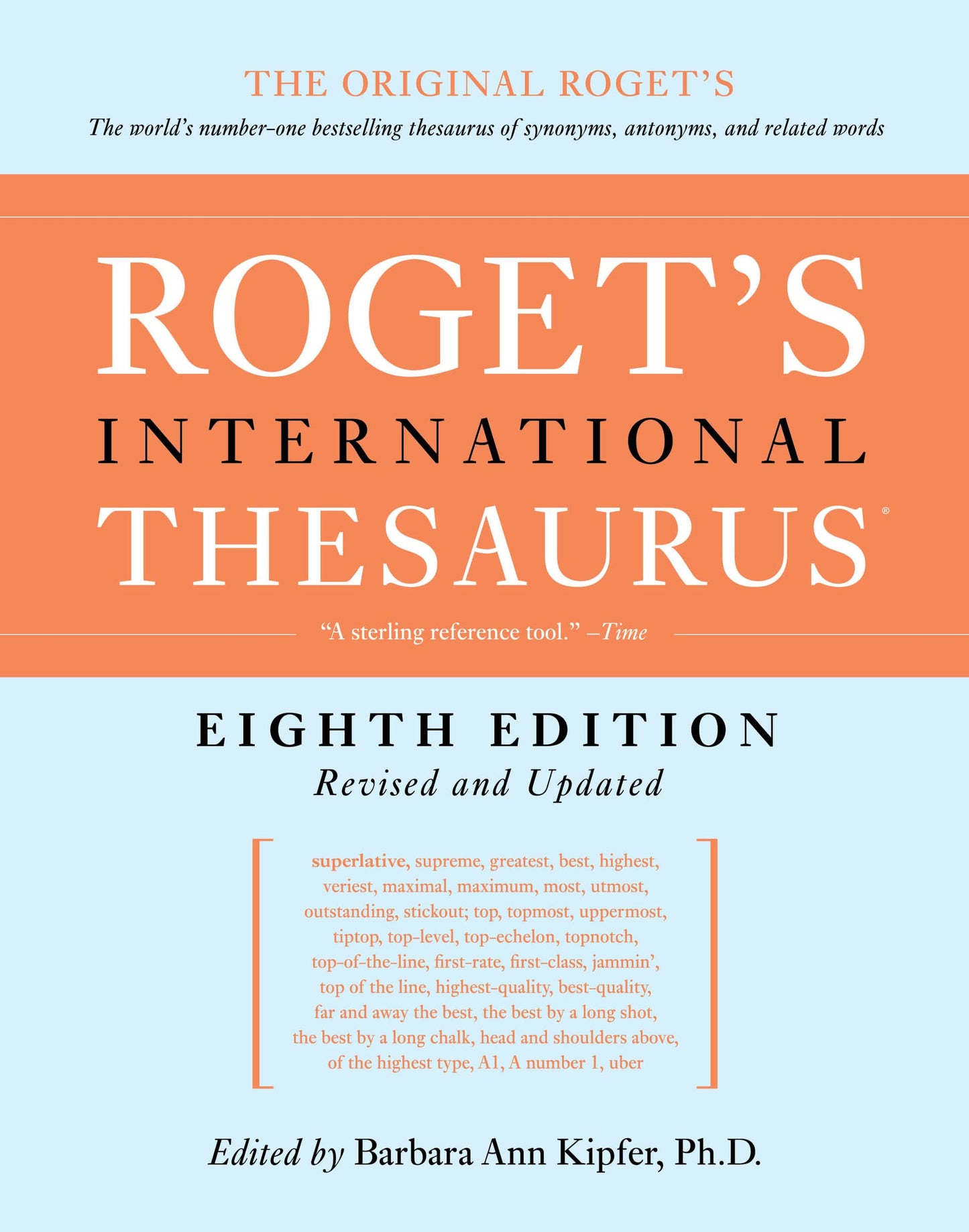 Roget's International Thesaurus, 8th Edition by Kipfer, Barb