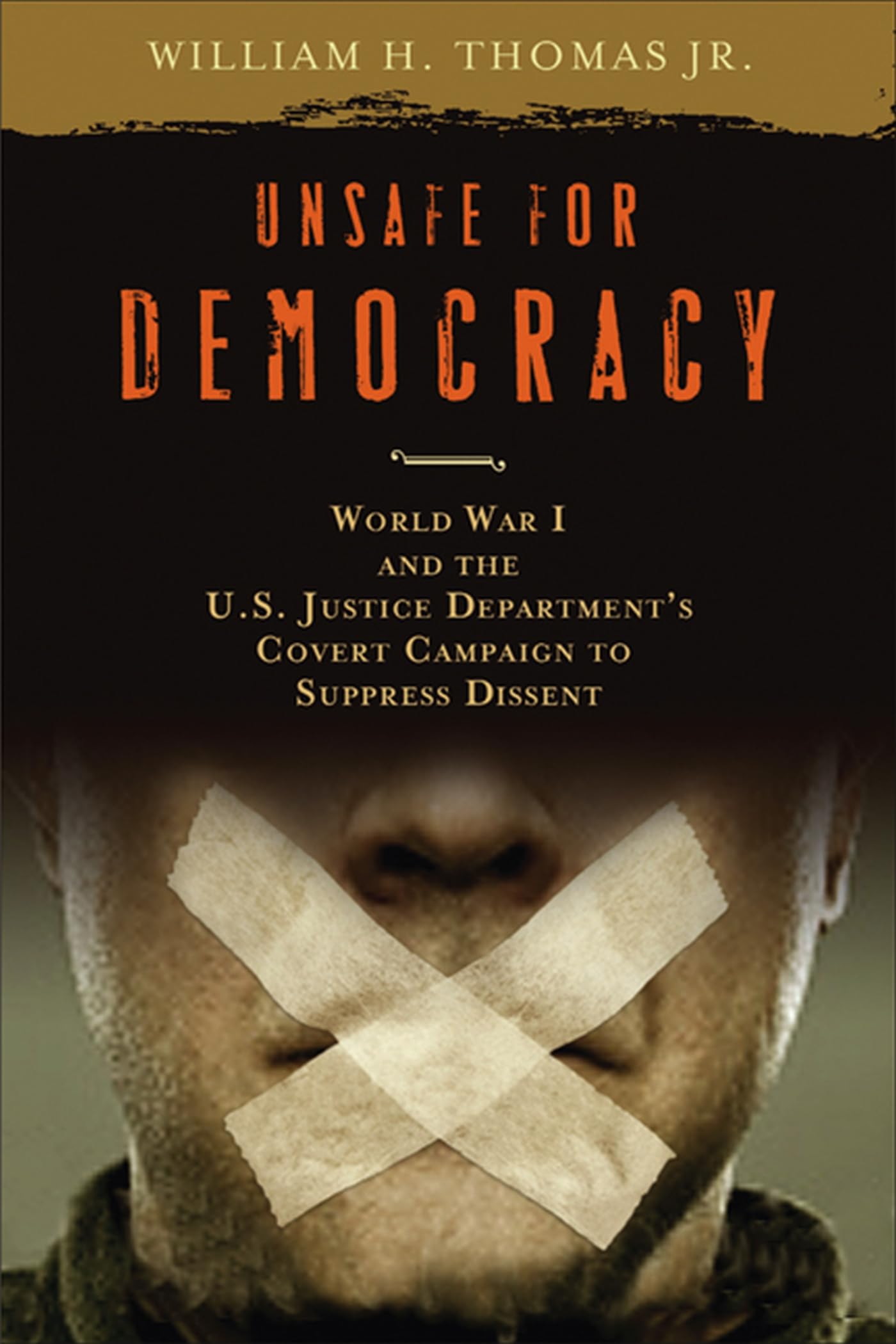 Unsafe for Democracy: World War I and the U.S. Justice Department's Covert Campaign to Suppress Dissent (Studies in American Thought and Culture)