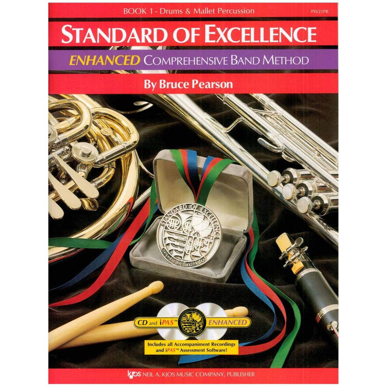 W21PR - Standard of Excellence Book 1 Drums and Mallet Percussion - Book Only (Standard of Excellence Comprehensive Band Method) — back cover