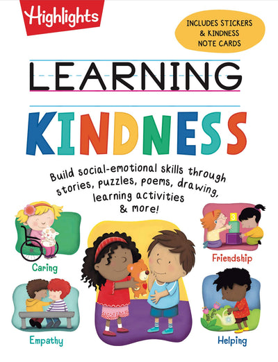 Learning Kindness: Build Social-Emotional Skills Through Stories, Puzzles, Poems and More with Over 100 stickers in this 192-page Feelings Activity
