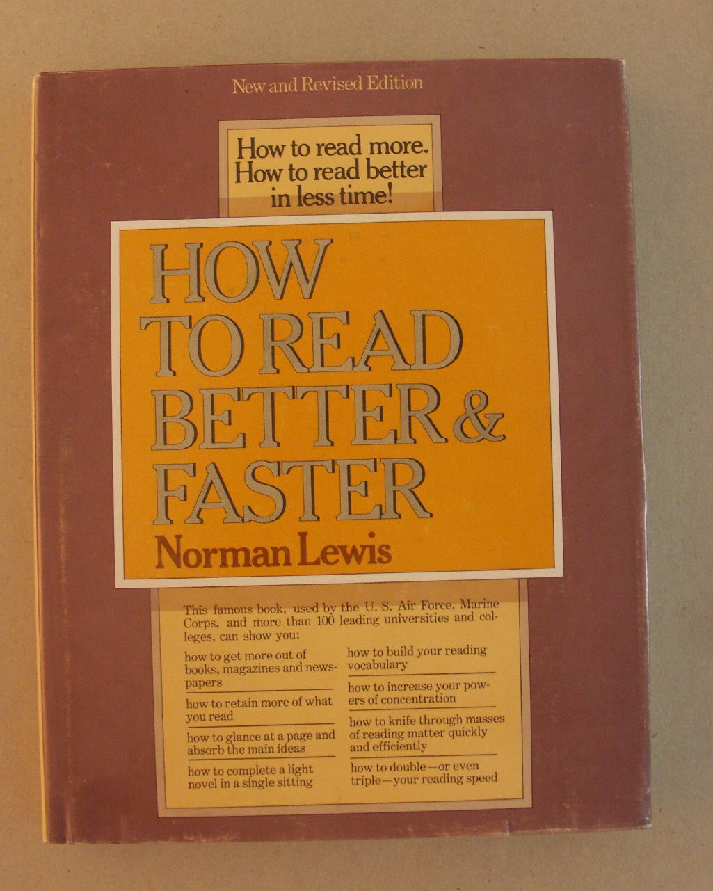 How to Read Better and Faster by Lewis, Norman