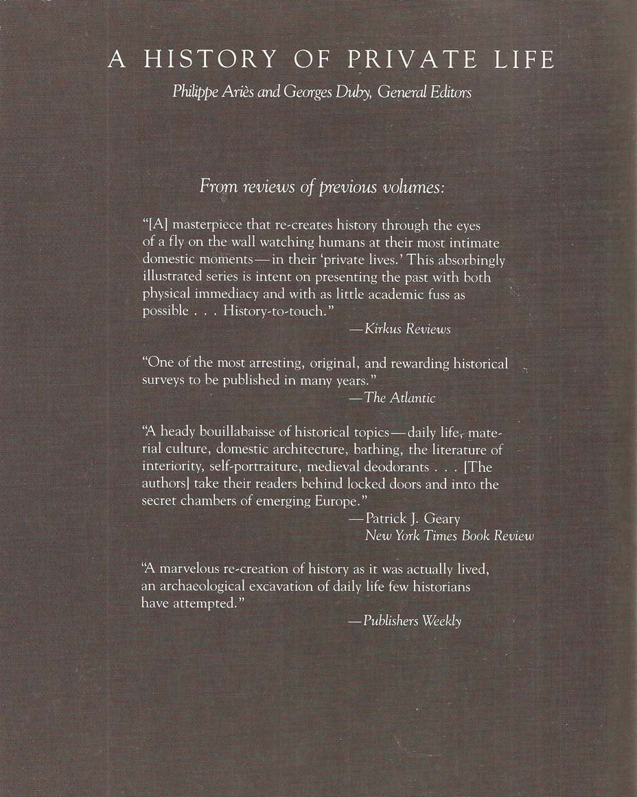 A History of Private Life, Volume III, Passions of the Renai