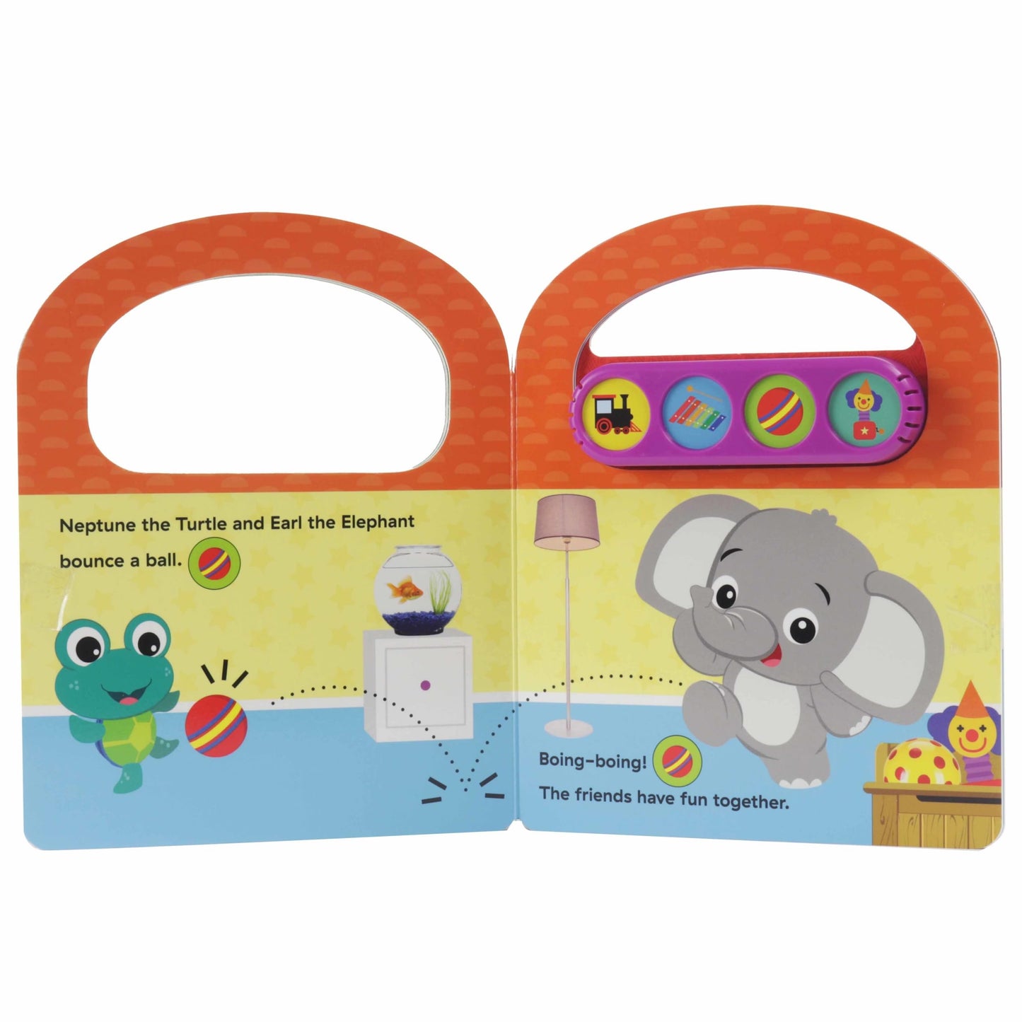 Baby Einstein - Noisy Toys Sound Book - Carry Along Book with Handle - PI Kids