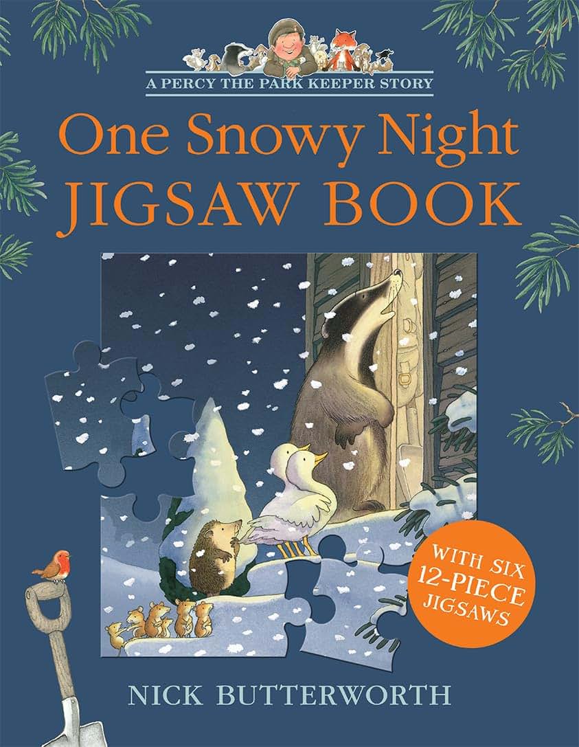 One Snowy Night Jigsaw Book: Illustrated Childrens Classic in a new novelty format (Percy the Park Keeper)